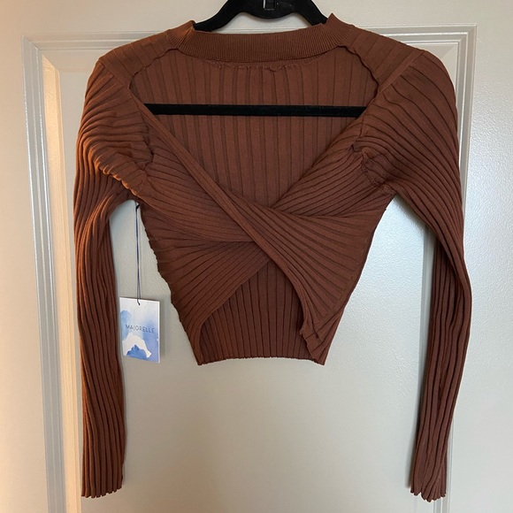 Twist Back Top in Chocolate Brown from Revolve. Tags still on! - Picture 3 of 3
